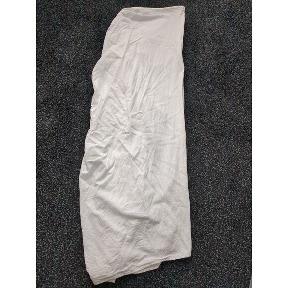 Jluxlabel Women's Noelia Linen Slit Maxi Skirt High Waist Side Zip White Size S - Picture 12 of 12